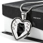 Nebelung Cat Print Heart Charm Necklaces