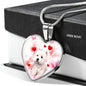 West Highland White Terrier Print Heart Pendant Luxury Necklace