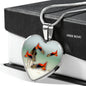 Lovely Common Molly Fish Heart Pendant Luxury Necklace