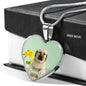 Anatolian Shepherd Dog Print Heart Pendant Luxury Necklace