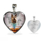 Berger Picard Print Heart Pendant Luxury Necklace