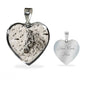 Appaloosa Horse Print Heart Pendant Luxury Necklace