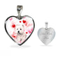 West Highland White Terrier Print Heart Pendant Luxury Necklace