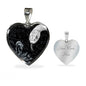 Amazing Snake Print Heart Pendant Luxury Necklace