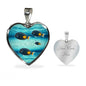 Achilles Tang Fish Print Heart Charm Necklace
