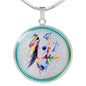 Horse Painting Print Luxury Necklace