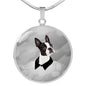 Boston Terrier Print Luxury Necklace