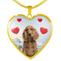 English Cocker Spaniel Print Luxury Necklace