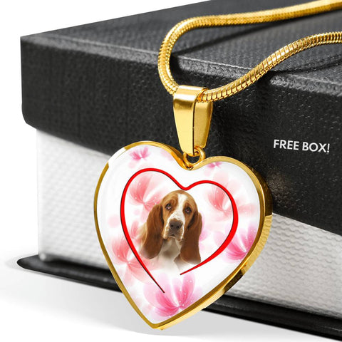 Basset Hound Print Luxury Necklace