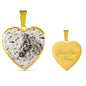 Appaloosa Horse Print Heart Pendant Luxury Necklace
