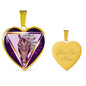 Horse Designer Art Print Heart Charm Necklaces