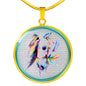Horse Painting Print Luxury Necklace
