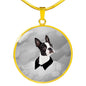Boston Terrier Print Luxury Necklace