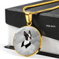 Boston Terrier Print Luxury Necklace