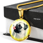 Cute Pug Dog Print Luxury Necklace