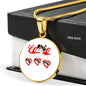 Japanese Chin Print Luxury Necklace