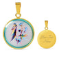 Horse Painting Print Luxury Necklace