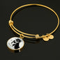 Shiba Inu Dog Circle Pendent Luxury Bangle