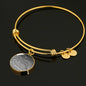 Morgan Horse Print Circle Pendant Luxury Bangle