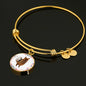 Amazing Australian Terrier Print Circle Print Luxury Bangle