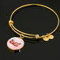 West Highland White Terrier (Westie) Print Circle Charm Bangle
