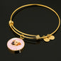 Labrador Retriever Print Circle Pendent Luxury Bangle