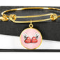 West Highland White Terrier (Westie) Print Circle Charm Bangle