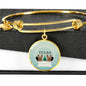 Yorkshire Terrier (Yorkie) Texas Print Bangle