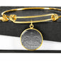 Morgan Horse Print Circle Pendant Luxury Bangle