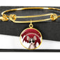 Chihuahua Print Circle Charm Bangle