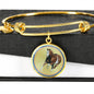 American Paint Horse Print Circle Pendant Luxury Bangle