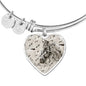 Appaloosa Horse Print Heart Pendant Luxury Bangle