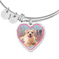 Norfolk Terrier Dog Heart Pendant Bangle