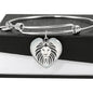 Lion Black&White Art Print Heart Pendant Bangle