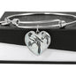 Parrot Vector Art Print Heart Pendant Bangle