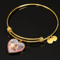 Norfolk Terrier Dog Heart Pendant Bangle