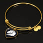 Friesian Horse Vector Art Print Heart Pendant Bangle