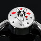 Cute Boston Terrier Print Circle Charm Steel Bracelet