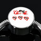 Japanese Chin Print Steel Bracelet