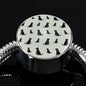Labrador Retriever Pattern Print Luxury Circle Charm Bracelet