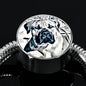South African Mastiff (Boerboel) Dog Print Circle Charm Steel Bracelet