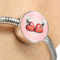 West Highland White Terrier (Westie) Print Circle Charm Steel Bracelet
