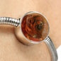Tibetan Mastiff Dog Print Circle Charm Steel Bracelet