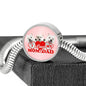 West Highland White Terrier (Westie) Family Print Circle Charm Steel Bracelet