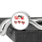 Japanese Chin Print Steel Bracelet