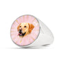 Labrador Retriever Print Signet Ring