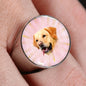 Labrador Retriever Print Signet Ring