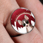 Chihuahua Print Signet Ring