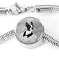 Boston Terrier Print Steel Bracelet