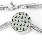 Labrador Retriever Pattern Print Luxury Circle Charm Bracelet
